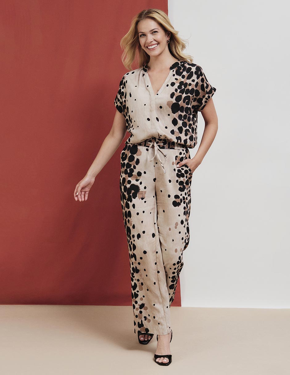 Pantalón relaxed amplio para mujer 4