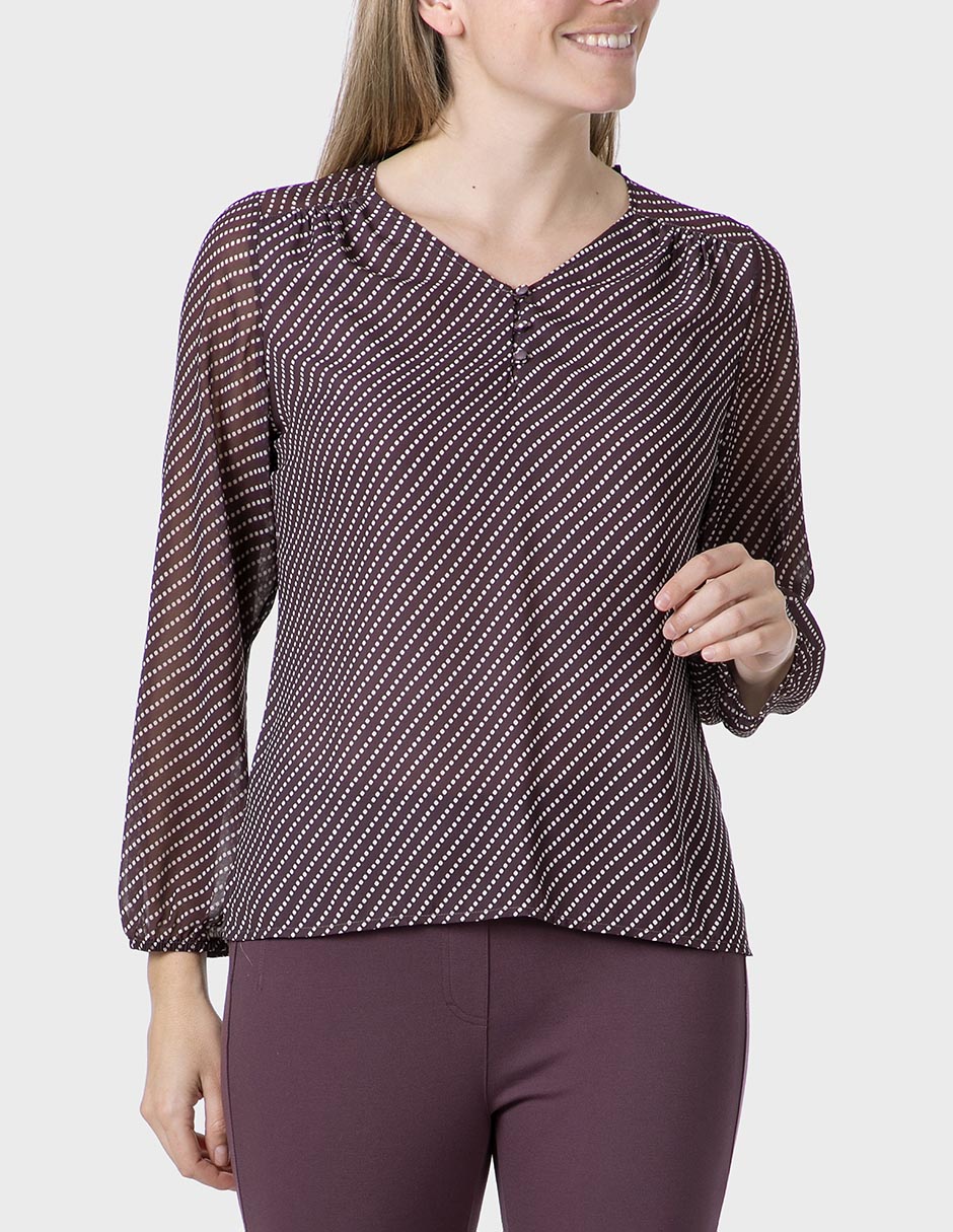 Blusa manga larga para mujer