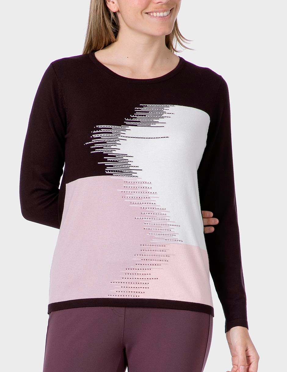 Suéter cuello redondo para mujer Suéter cuello redondo para mujer