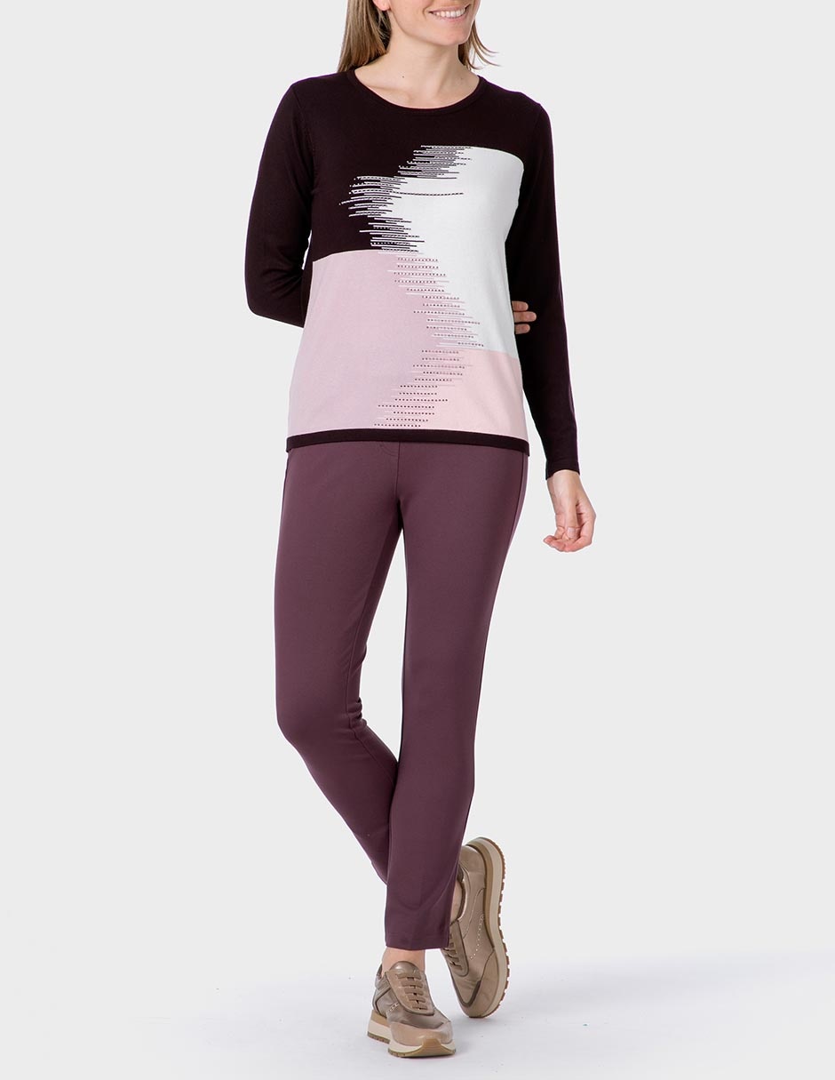 Suéter cuello redondo para mujer 3
