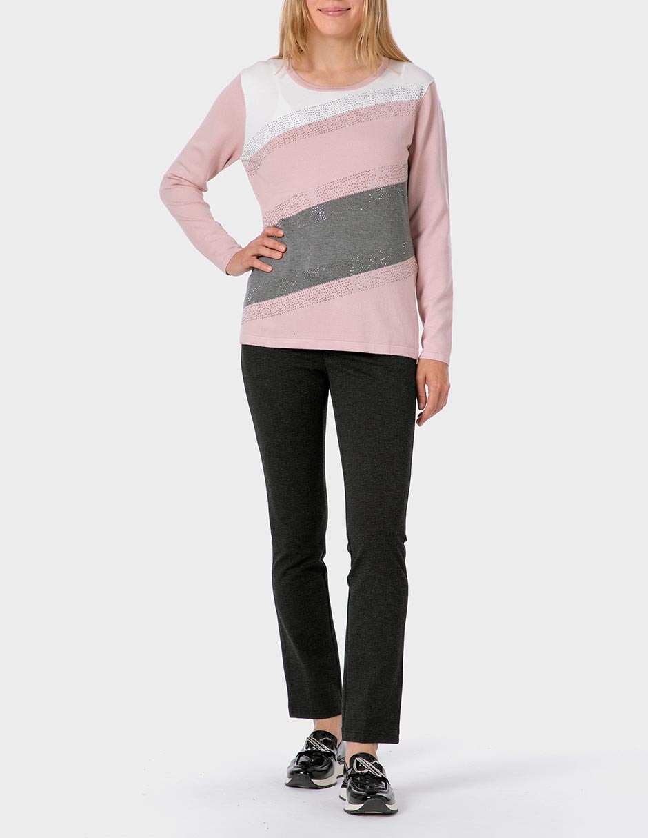 Suéter cuello redondo para mujer 3