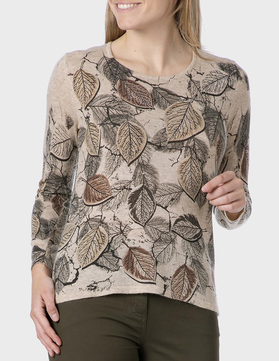 Suéter cuello redondo para mujer Suéter cuello redondo para mujer