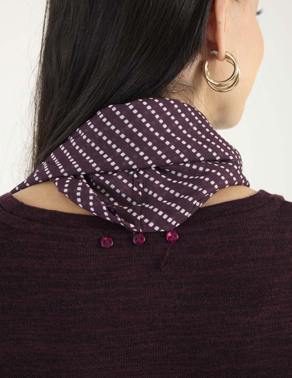 Playera manga larga cuello redondo para mujer 6