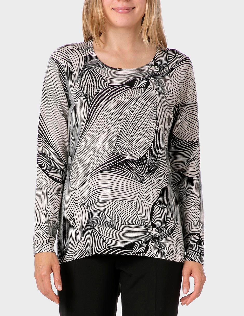Suéter cuello redondo para mujer