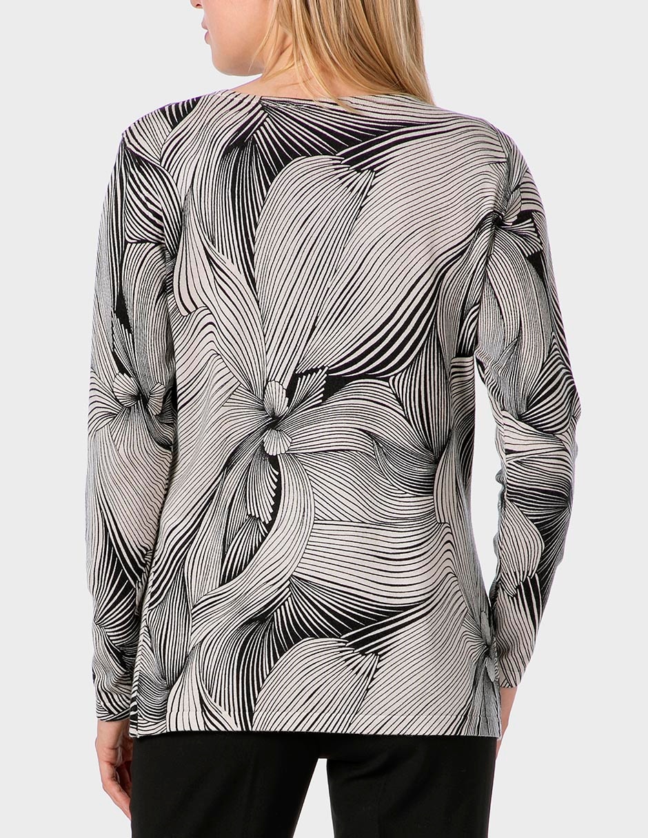 Suéter cuello redondo para mujer 2