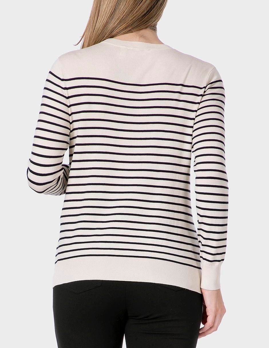 Suéter cuello redondo para mujer 2