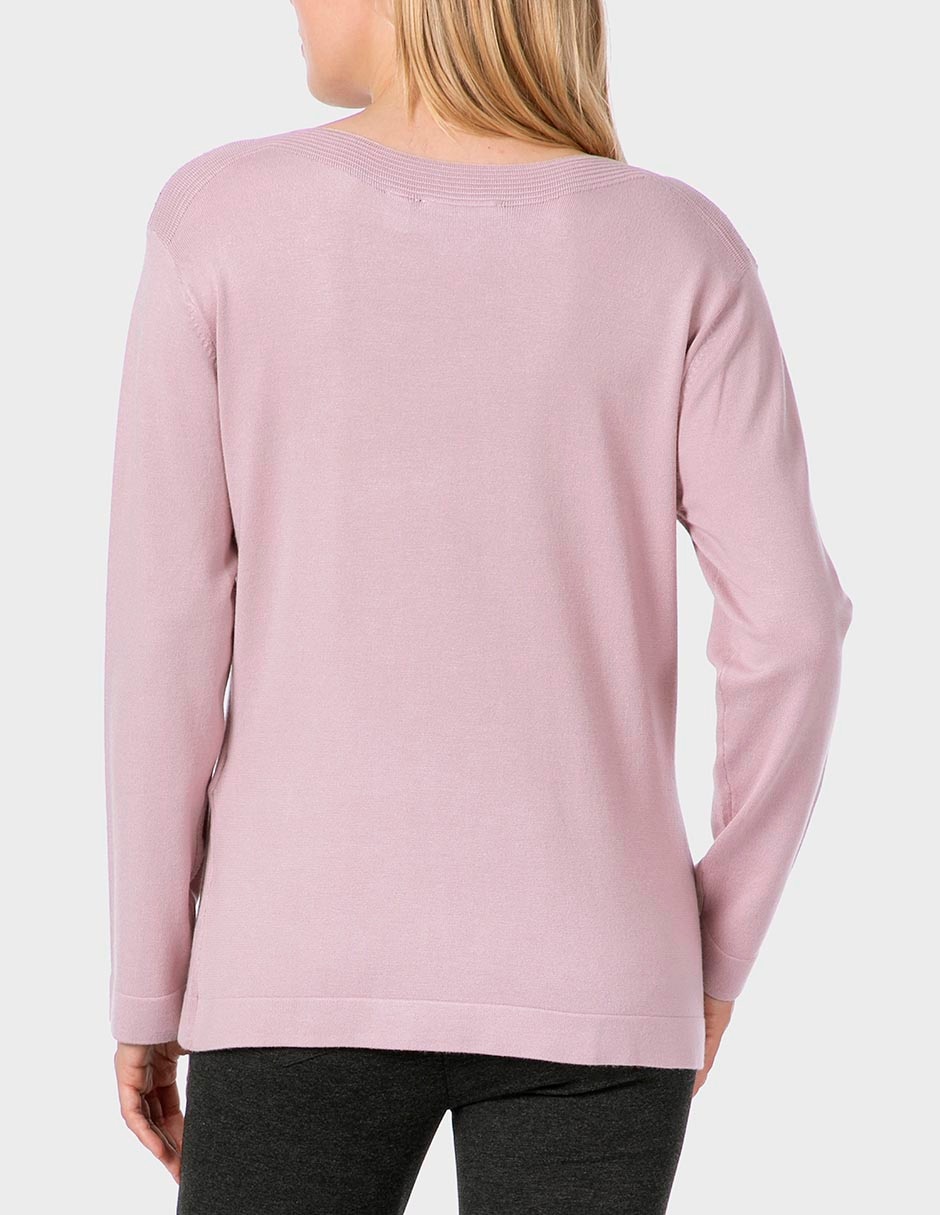 Suéter cuello redondo para mujer 2