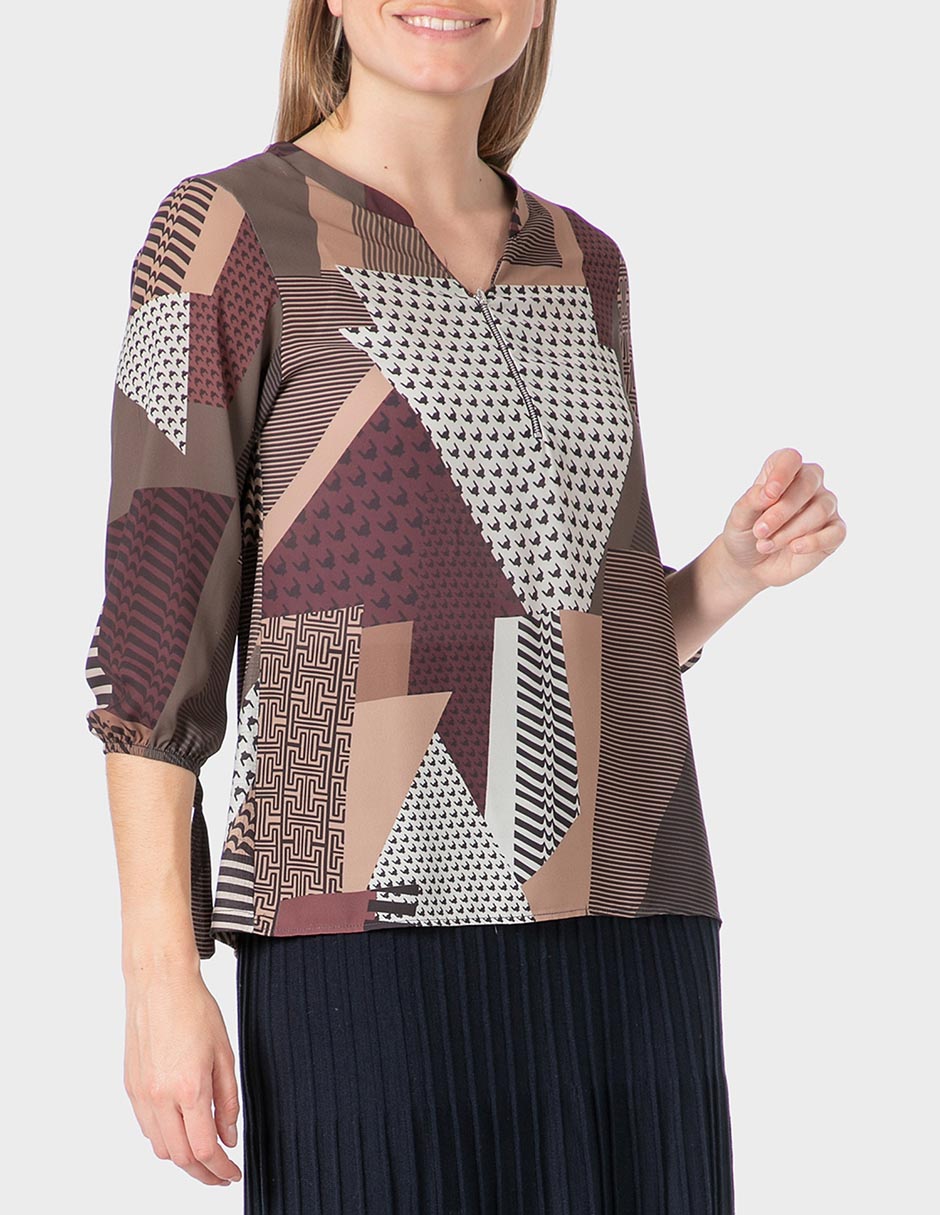 Blusa manga 3/4 para mujer Blusa manga 3/4 para mujer