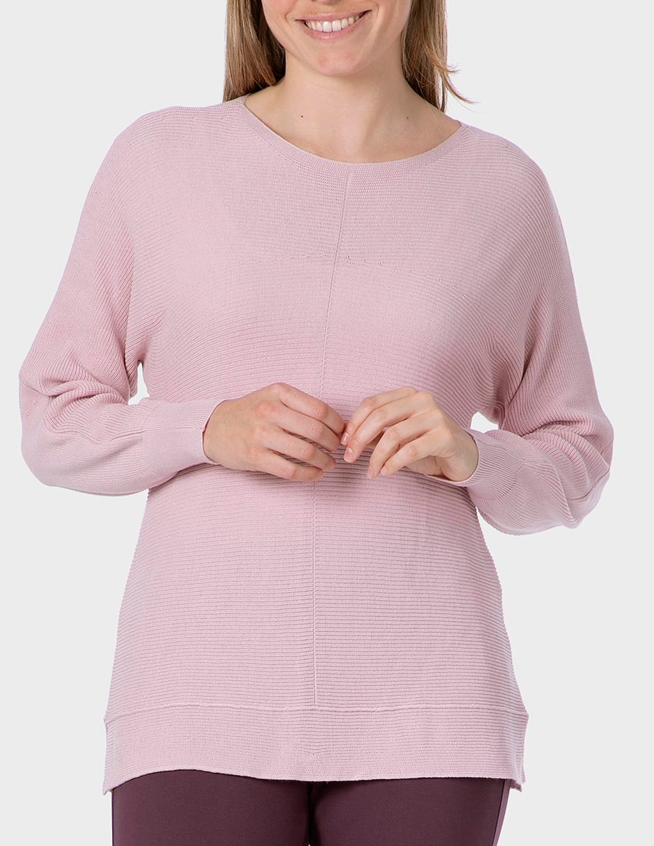 Suéter cuello ojal para mujer