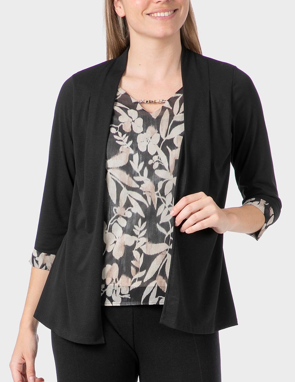 Blusa manga 3/4 para mujer Blusa manga 3/4 para mujer