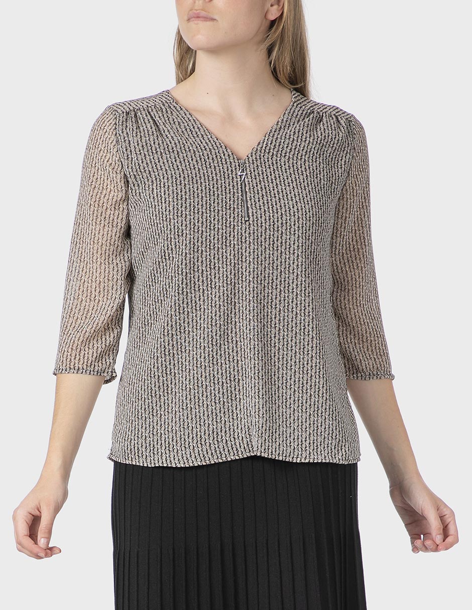Blusa manga 3/4 para mujer