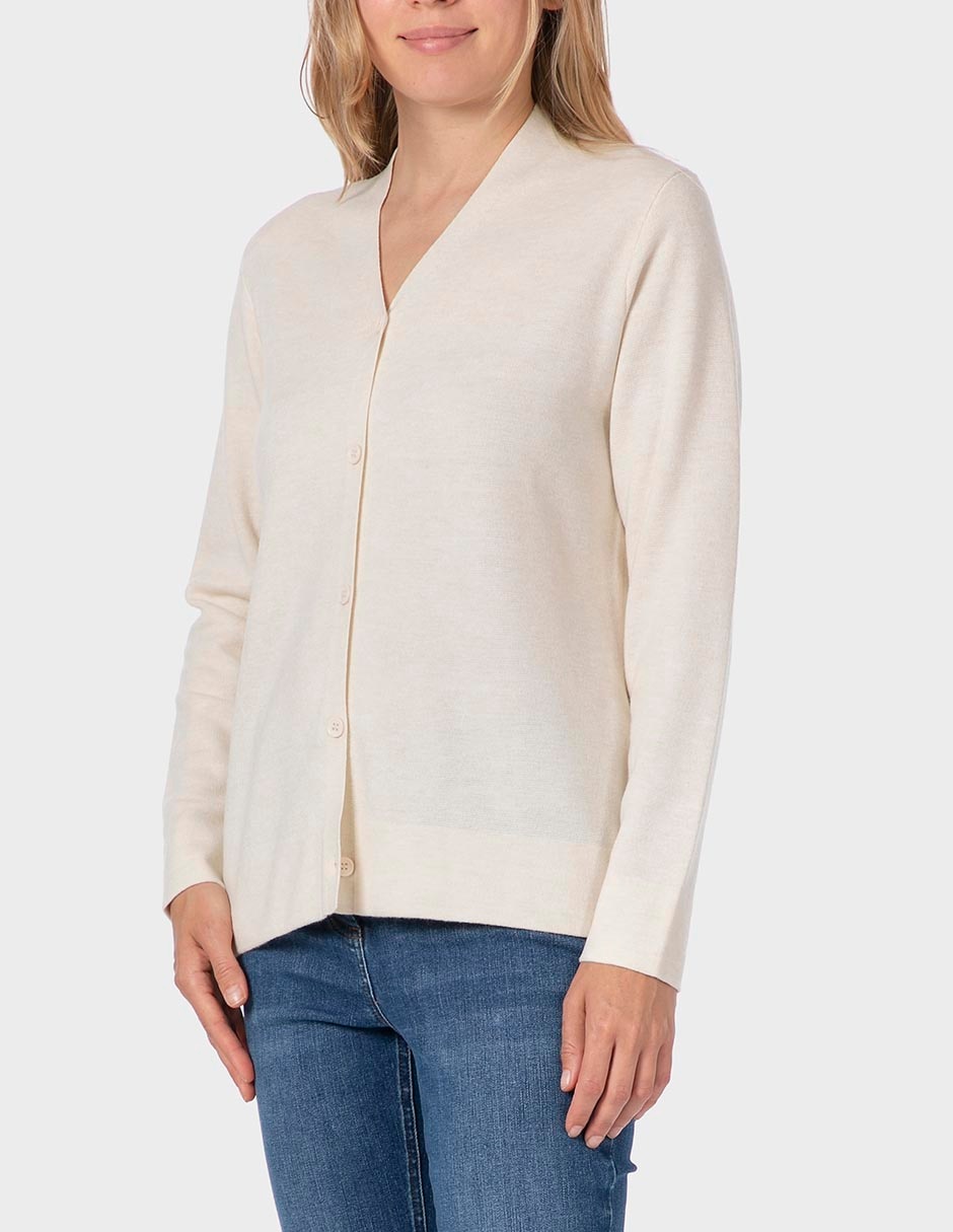 Suéter cuello v para mujer