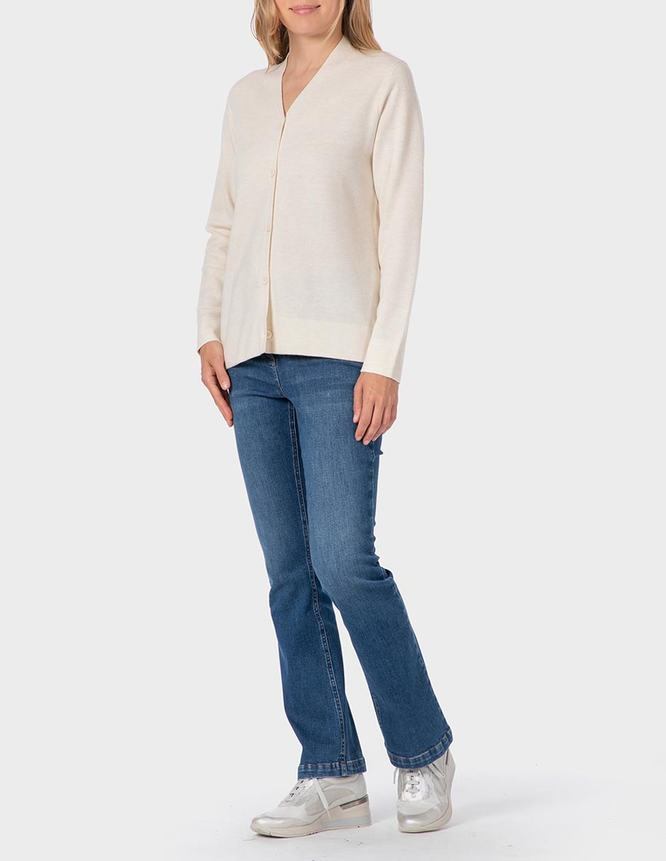 Suéter cuello v para mujer 3