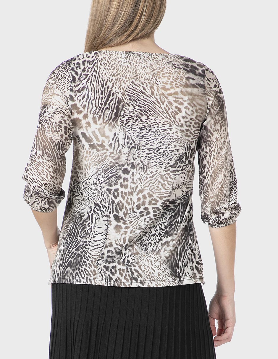 Blusa manga al codo para mujer 2