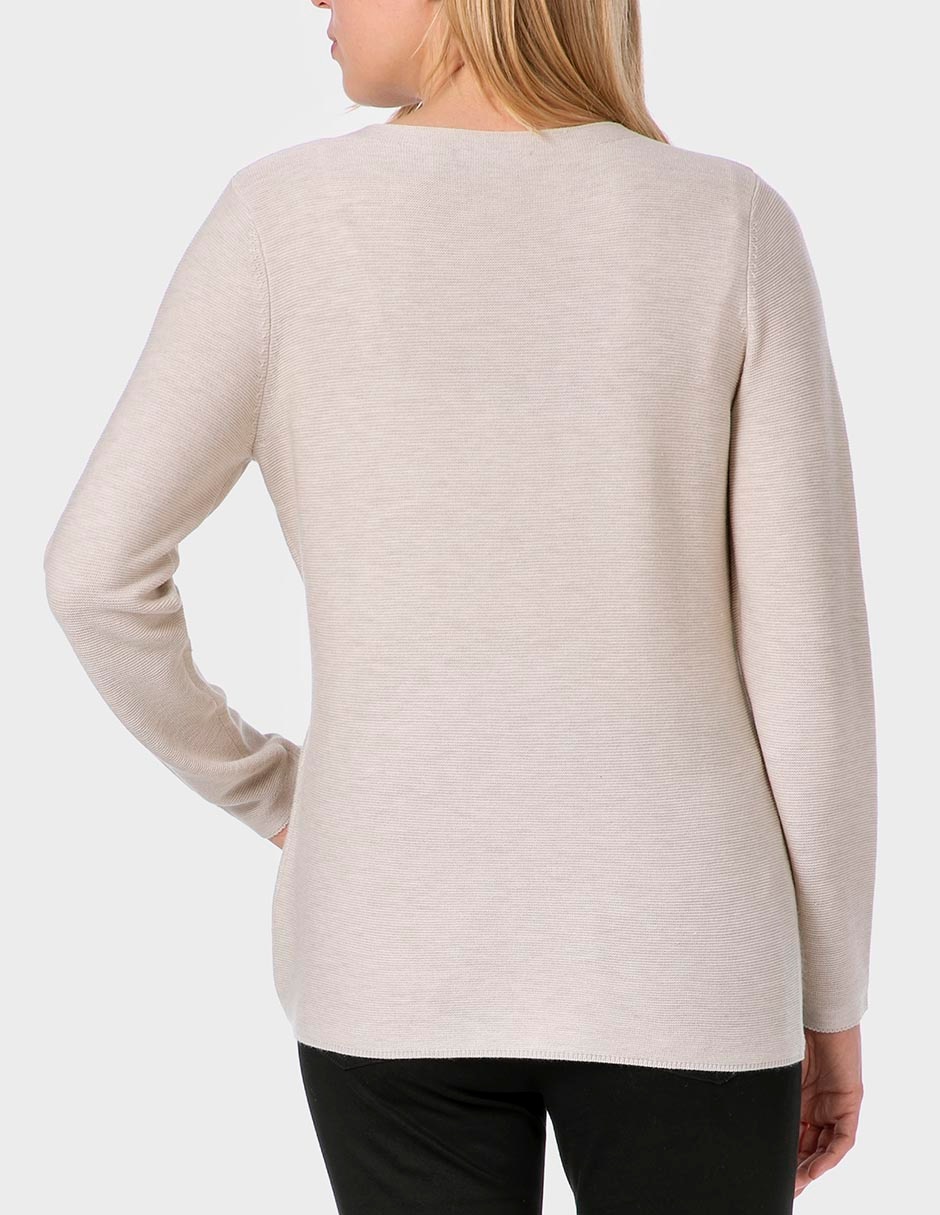 Suéter cuello redondo para mujer 2