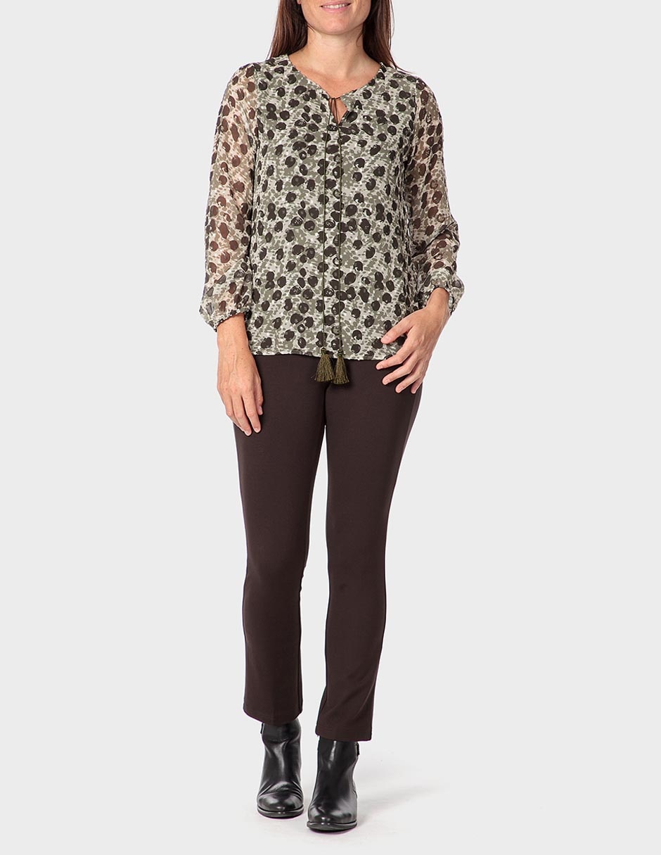 Blusa manga larga para mujer 3
