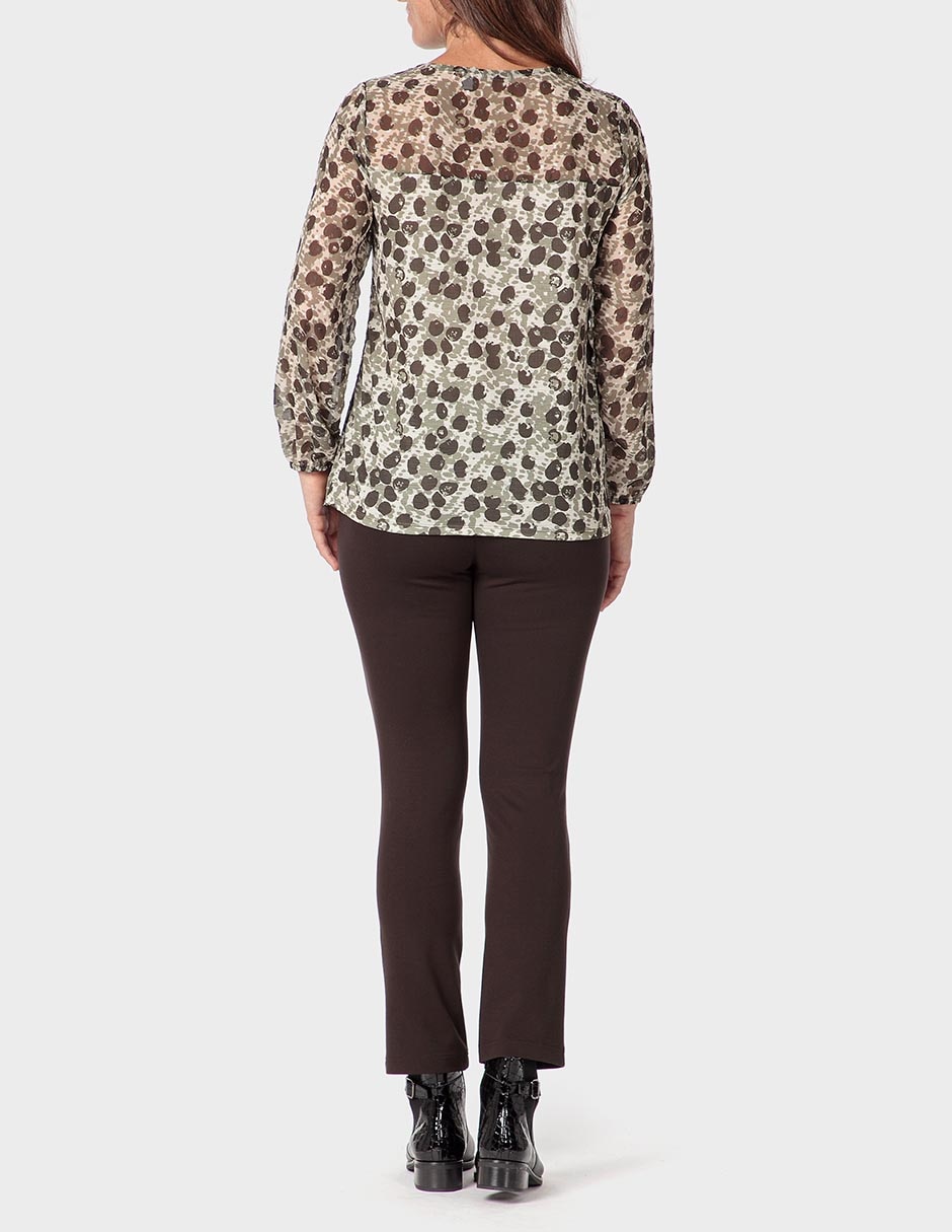 Blusa manga larga para mujer 4