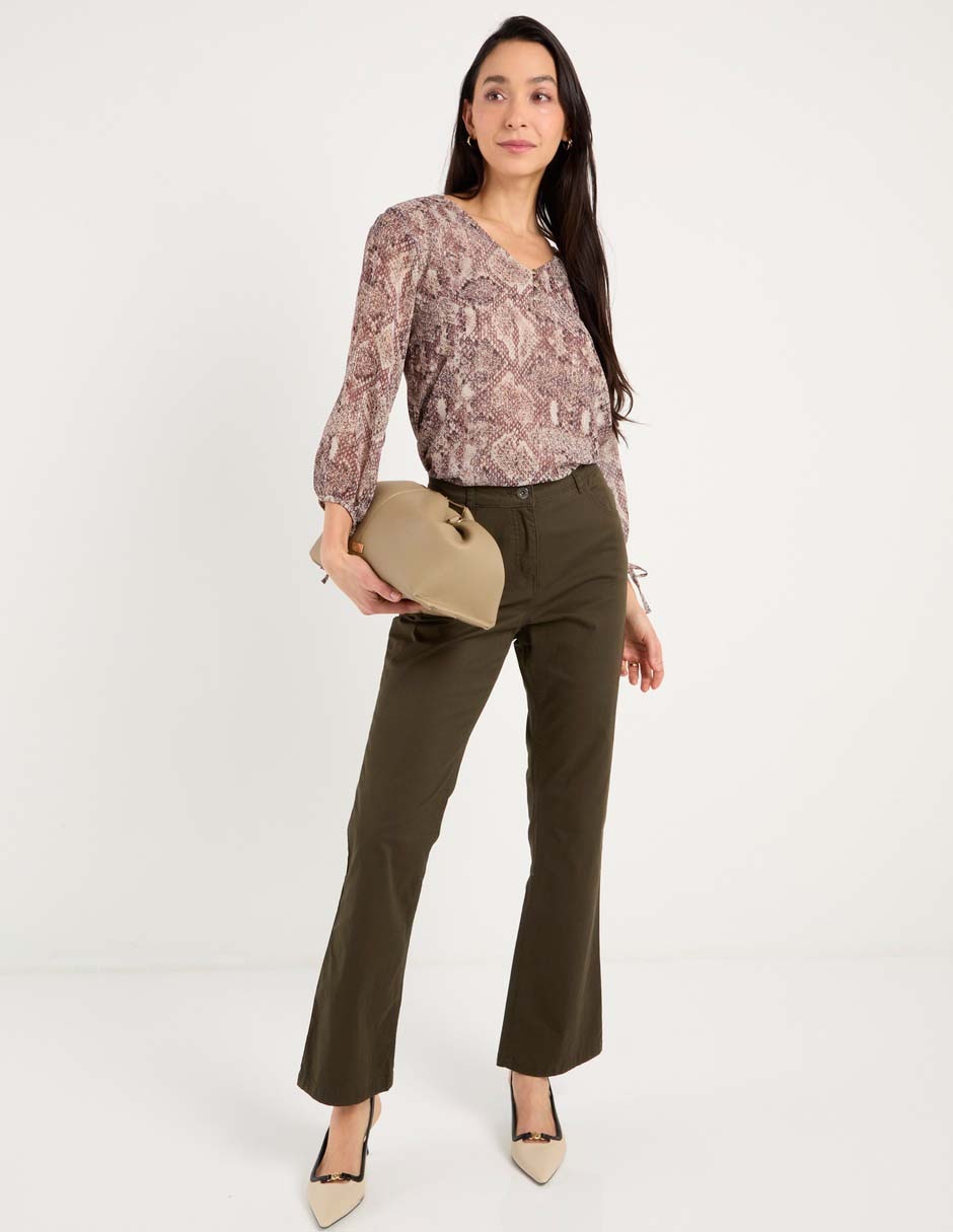 Pantalón acampanado bota para mujer 3