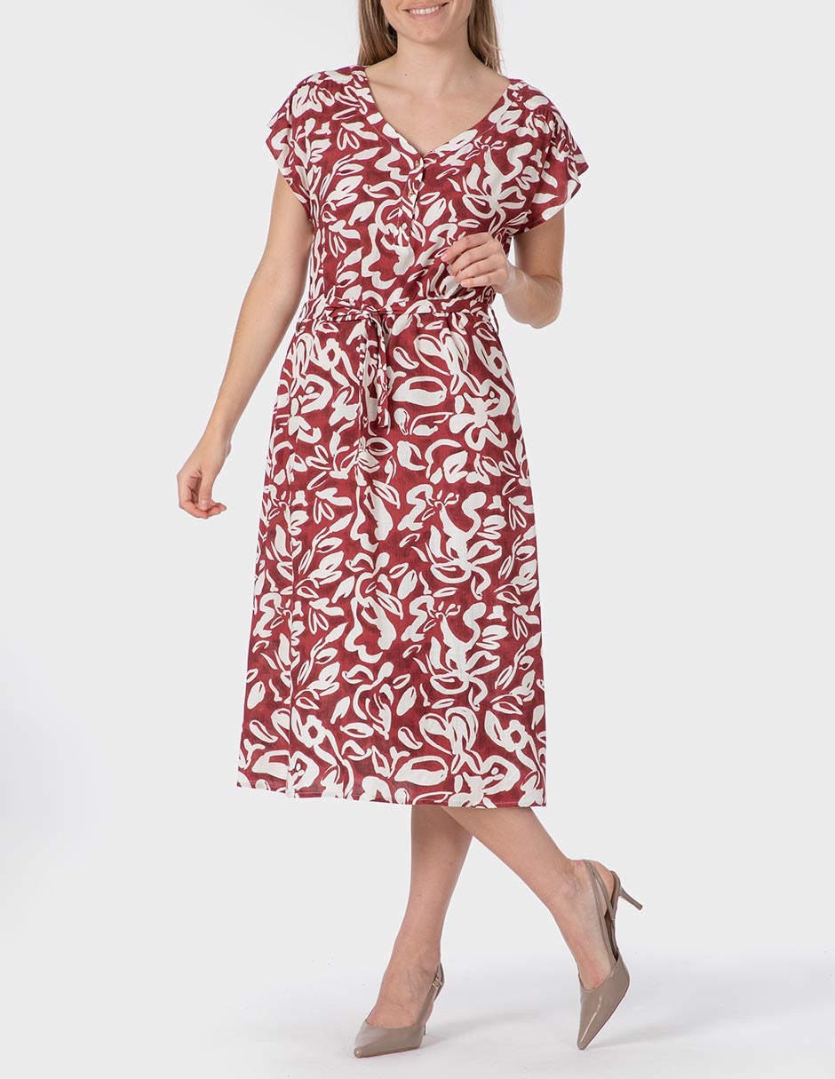 Vestido midi casual para mujer Vestido midi casual para mujer