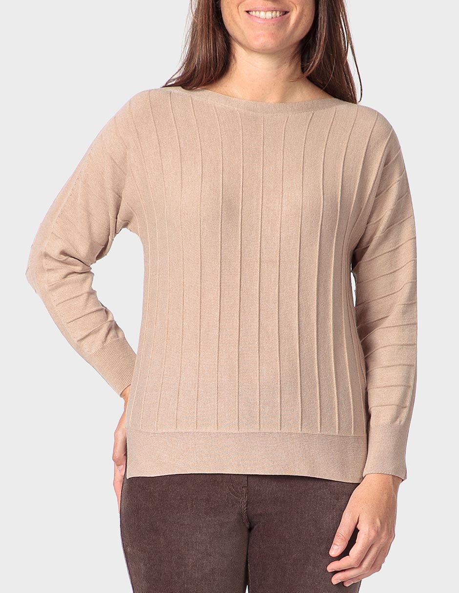 Suéter cuello redondo para mujer