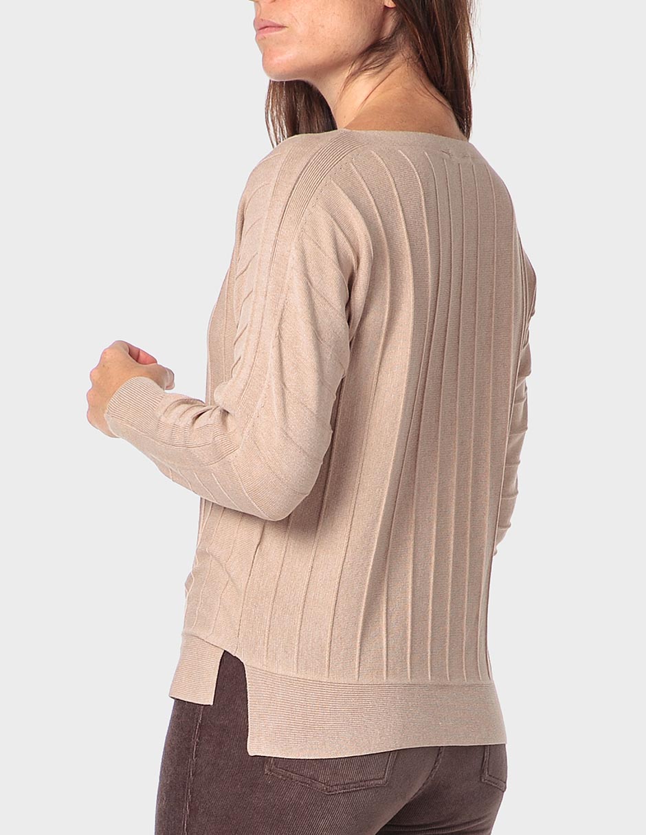 Suéter cuello redondo para mujer 2