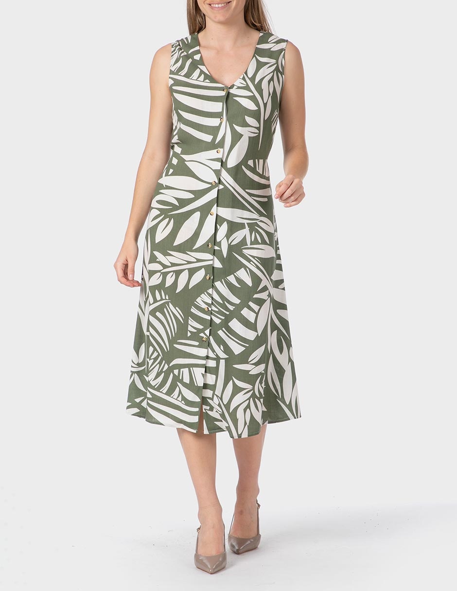 Vestido midi casual para mujer Vestido midi casual para mujer
