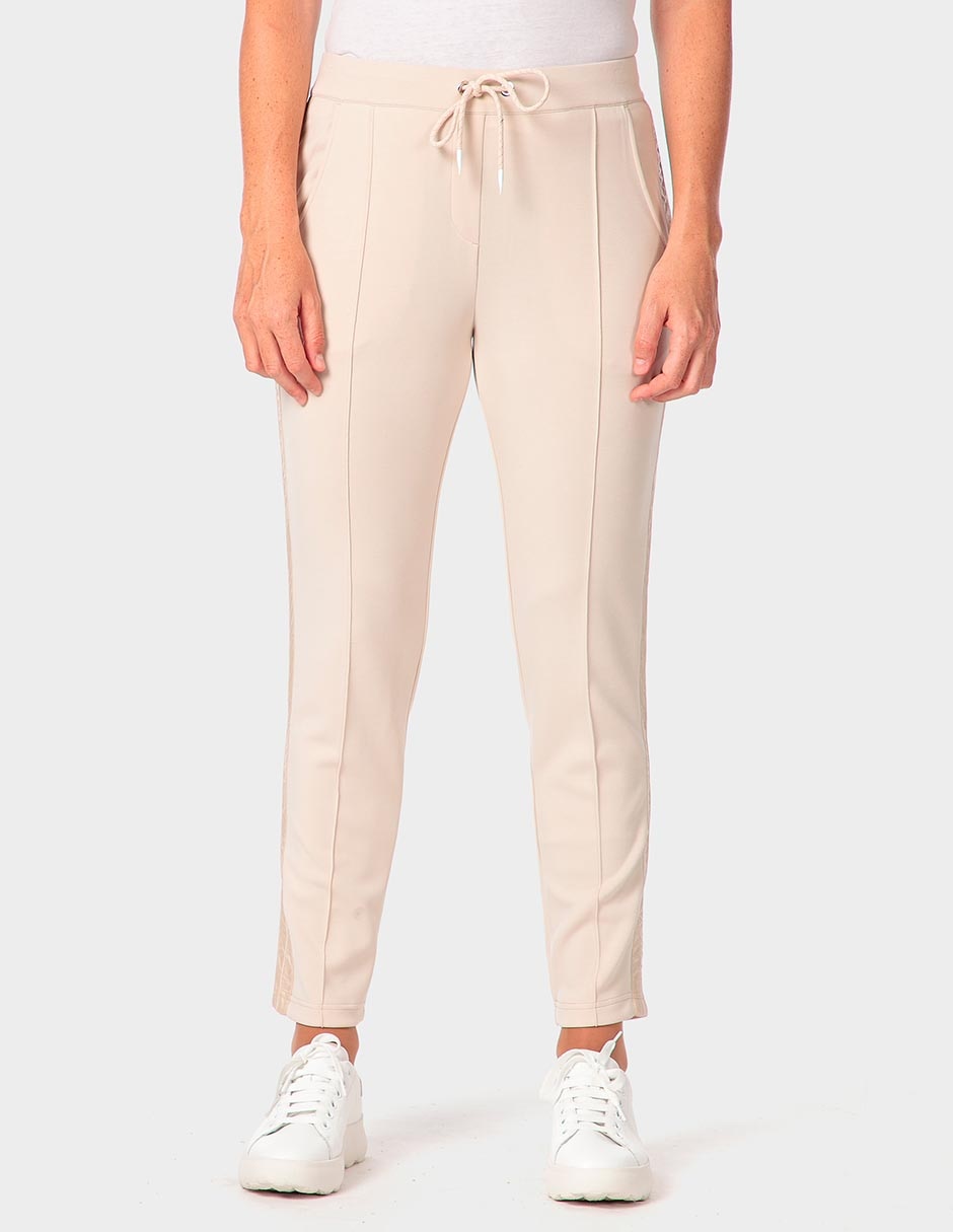 Pants skinny con agujeta para mujer