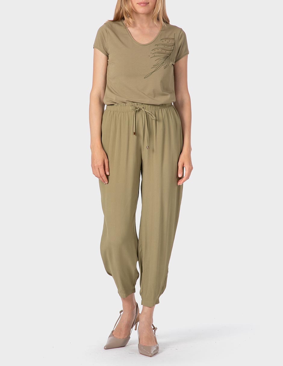 Pantalón jogger amplio para mujer 3