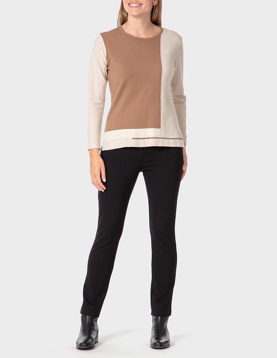 Suéter cuello redondo para mujer 3