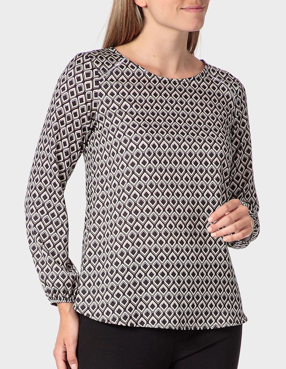 Blusa manga larga para mujer