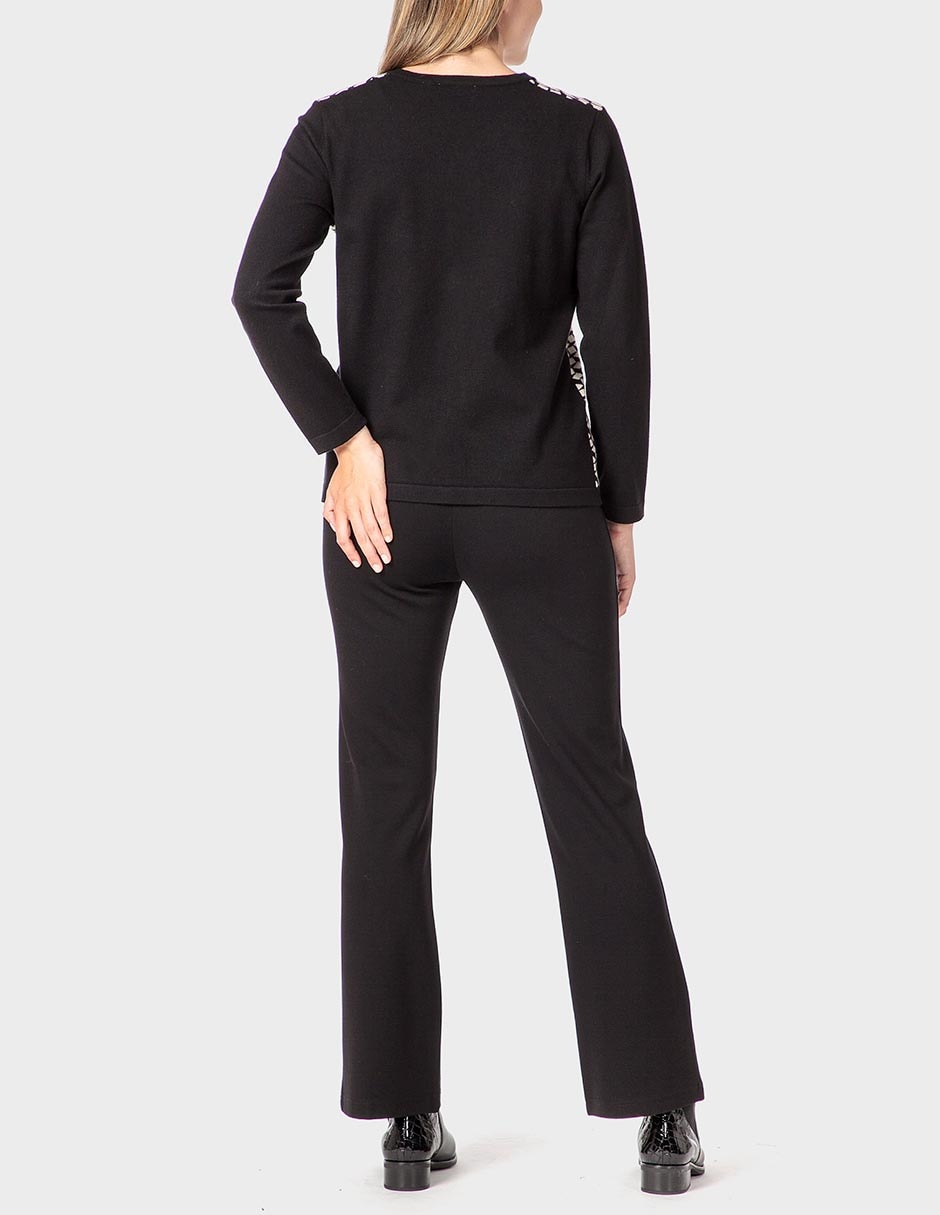 Suéter cuello redondo para mujer 4
