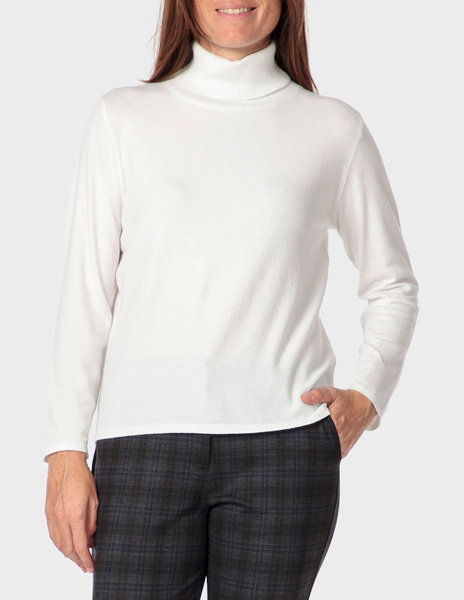Suéter cuello alto para mujer