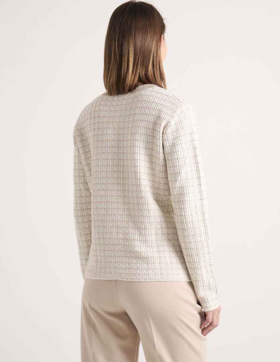 Suéter cuello redondo para mujer 2