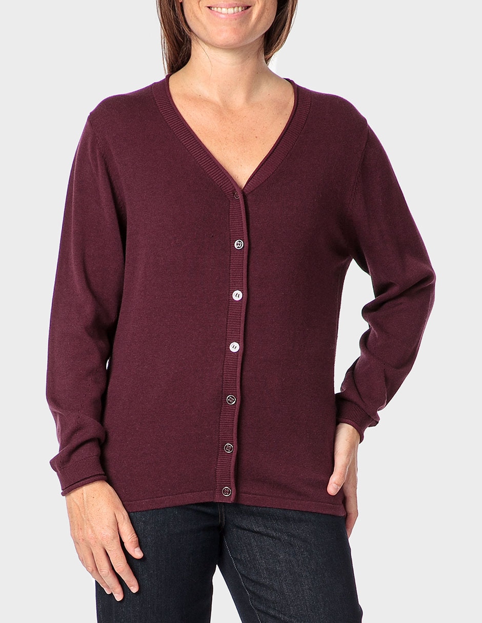 Suéter cuello v para mujer