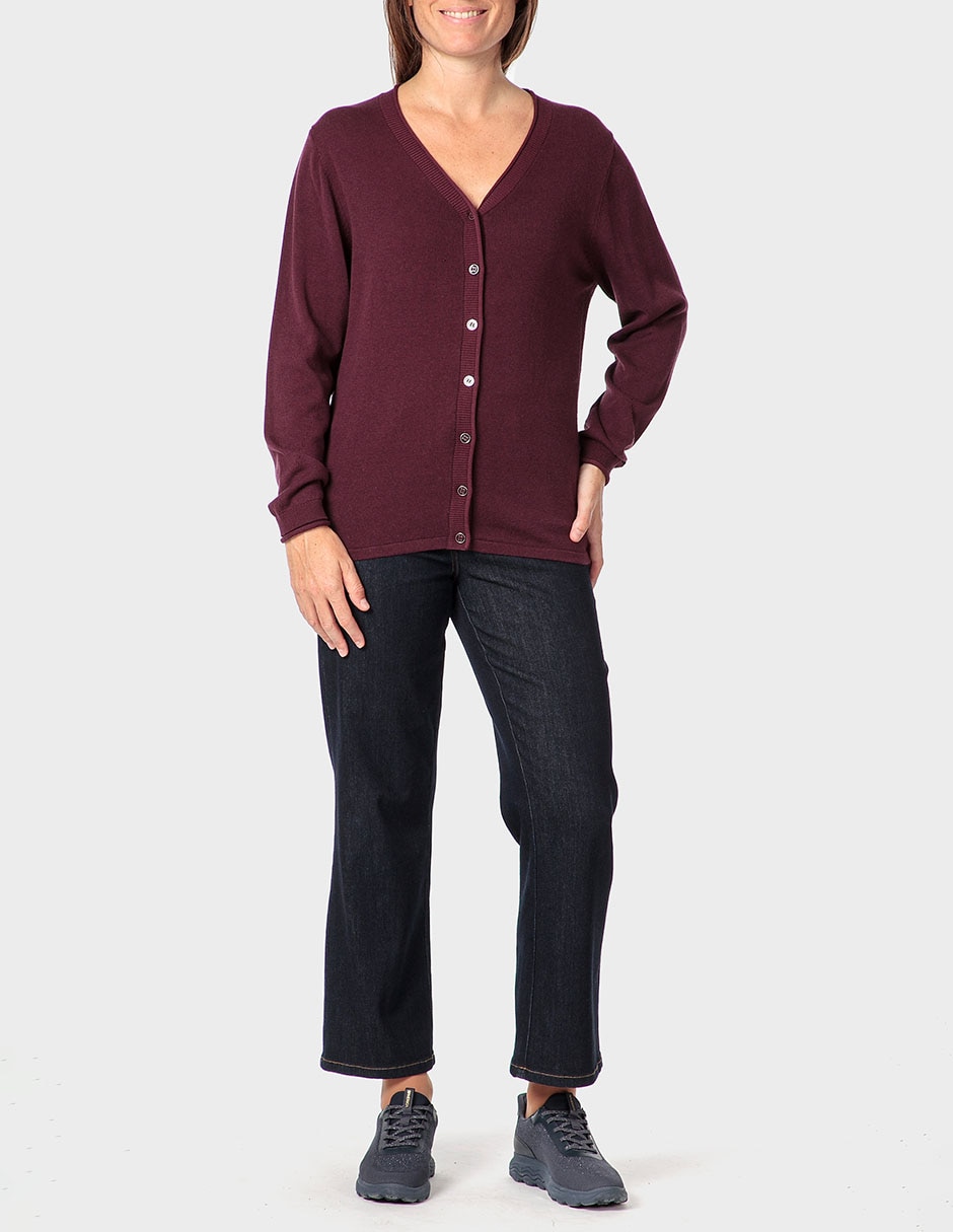 Suéter cuello v para mujer 3