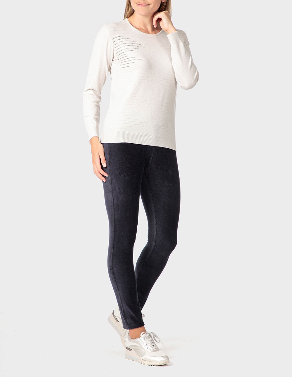 Suéter cuello redondo para mujer 3