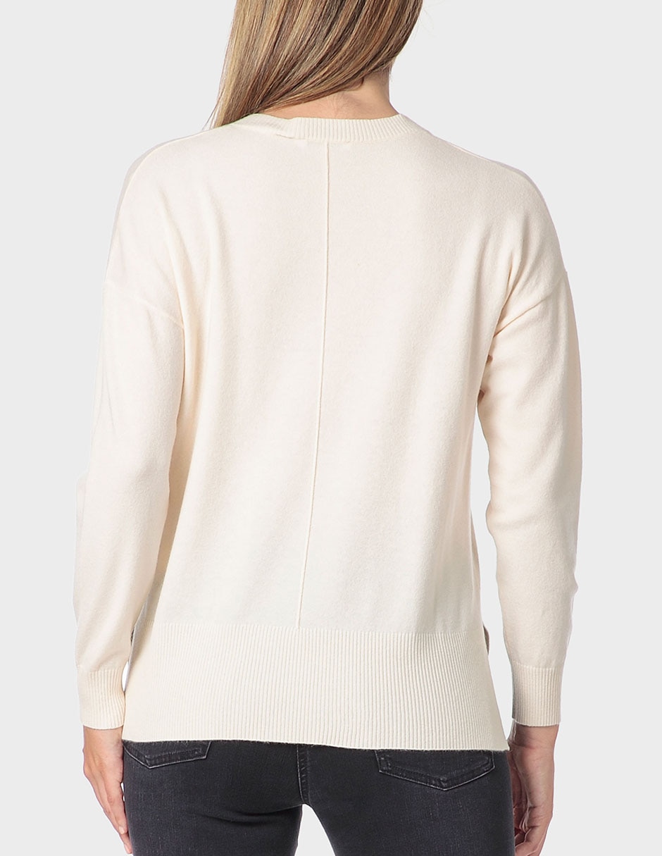 Suéter cuello v para mujer 2