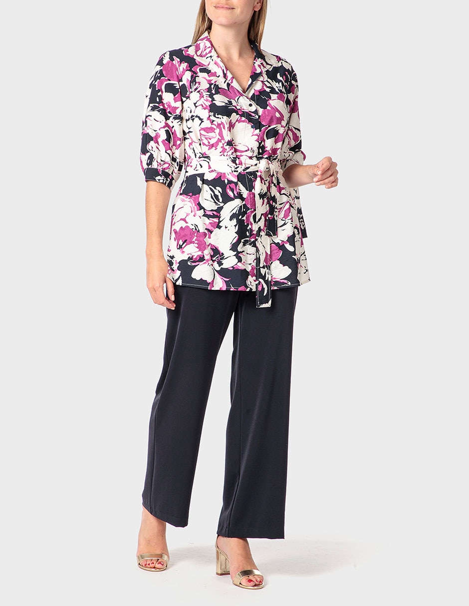 Blusa túnica manga al codo para mujer 3