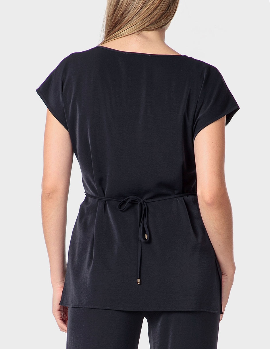 Blusa túnica manga corta para mujer 2