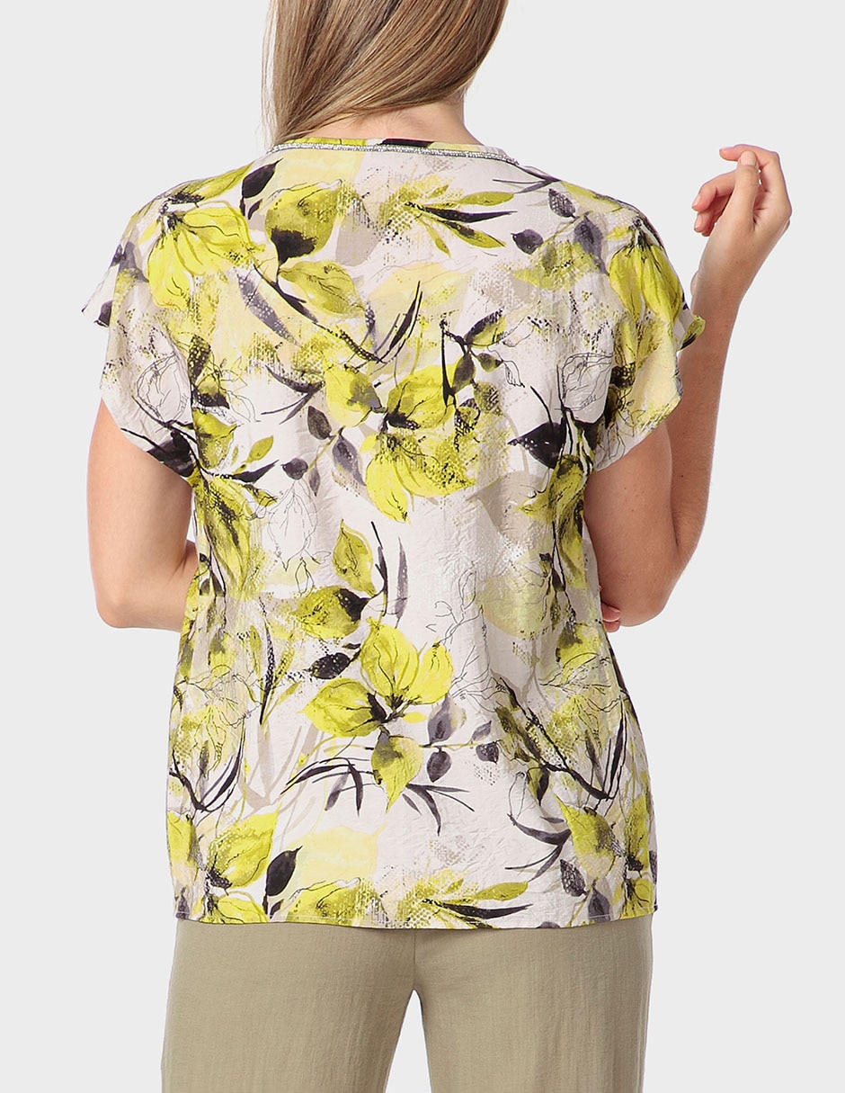 Blusa túnica manga corta para mujer 2