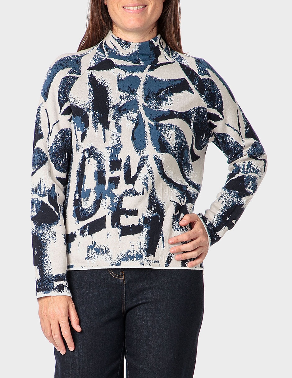 Suéter cuello alto para mujer