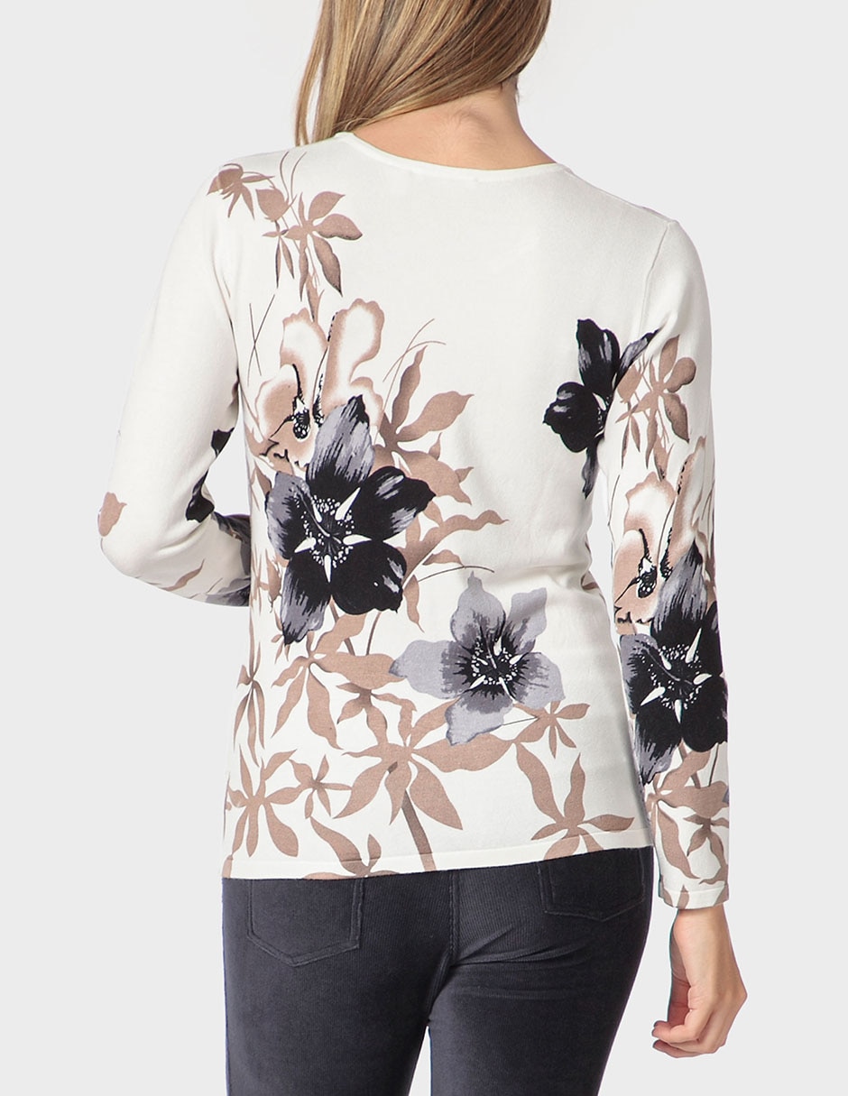 Suéter cuello redondo para mujer 2