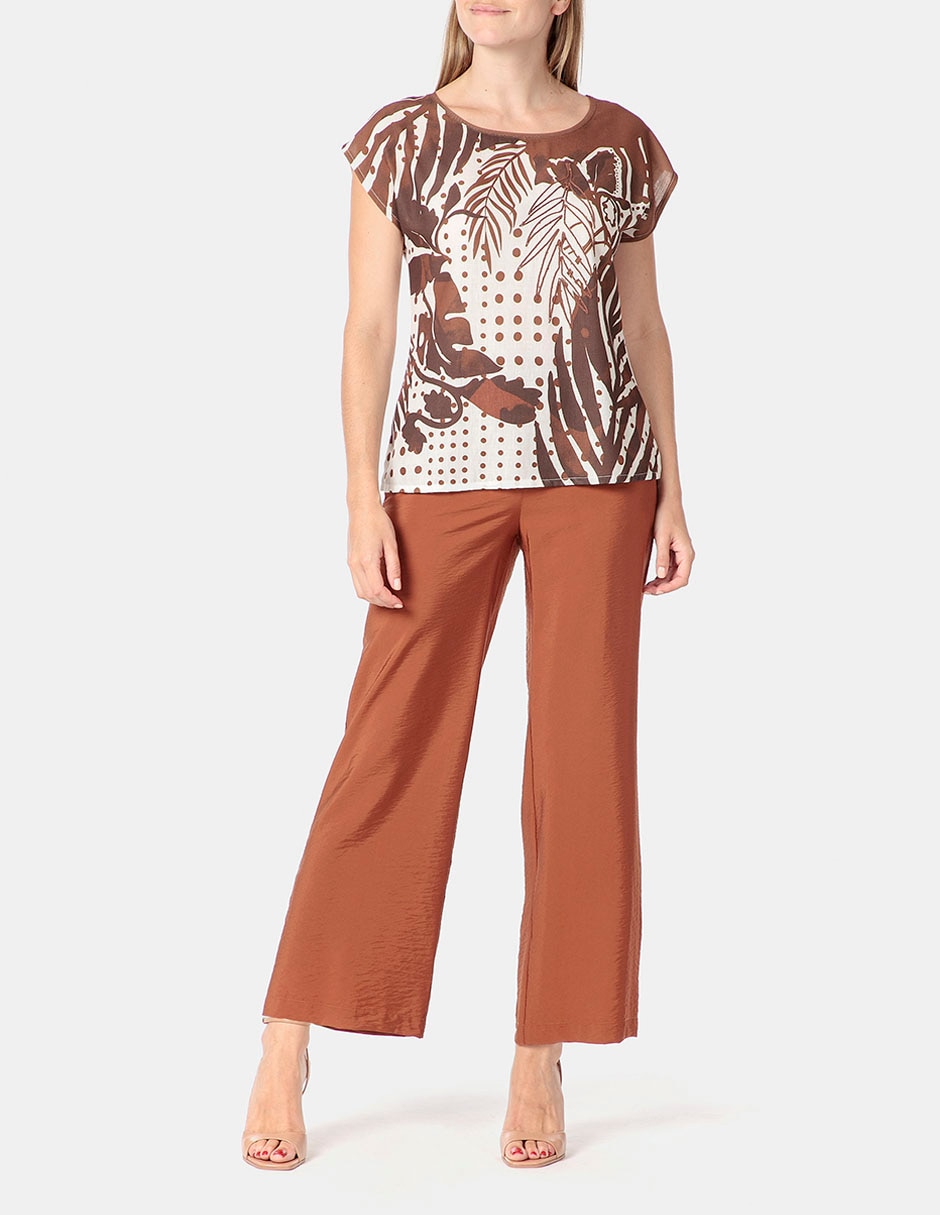 Pantalón relaxed amplio para mujer 3