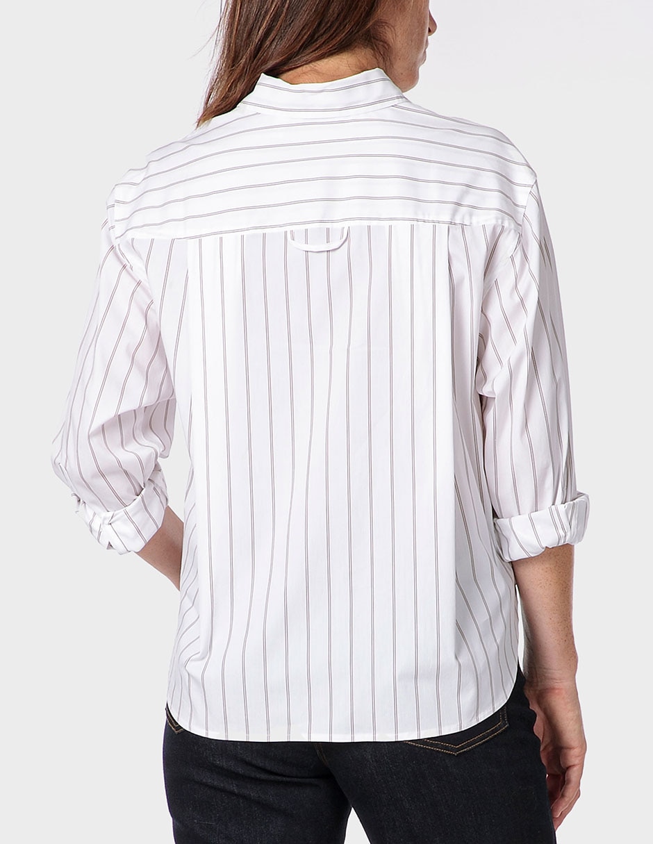 Blusa camisera manga larga para mujer 2