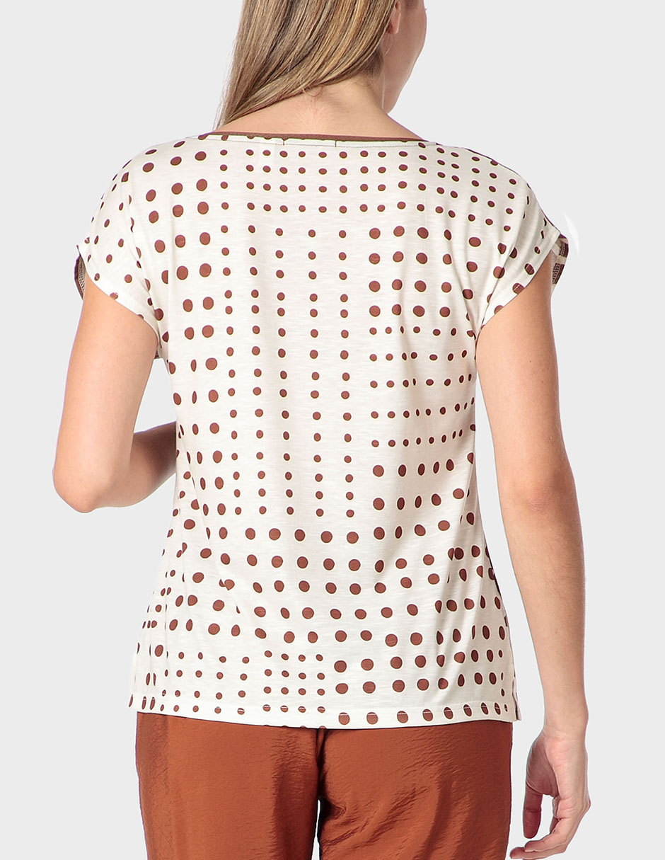 Playera manga corta cuello redondo para mujer 2