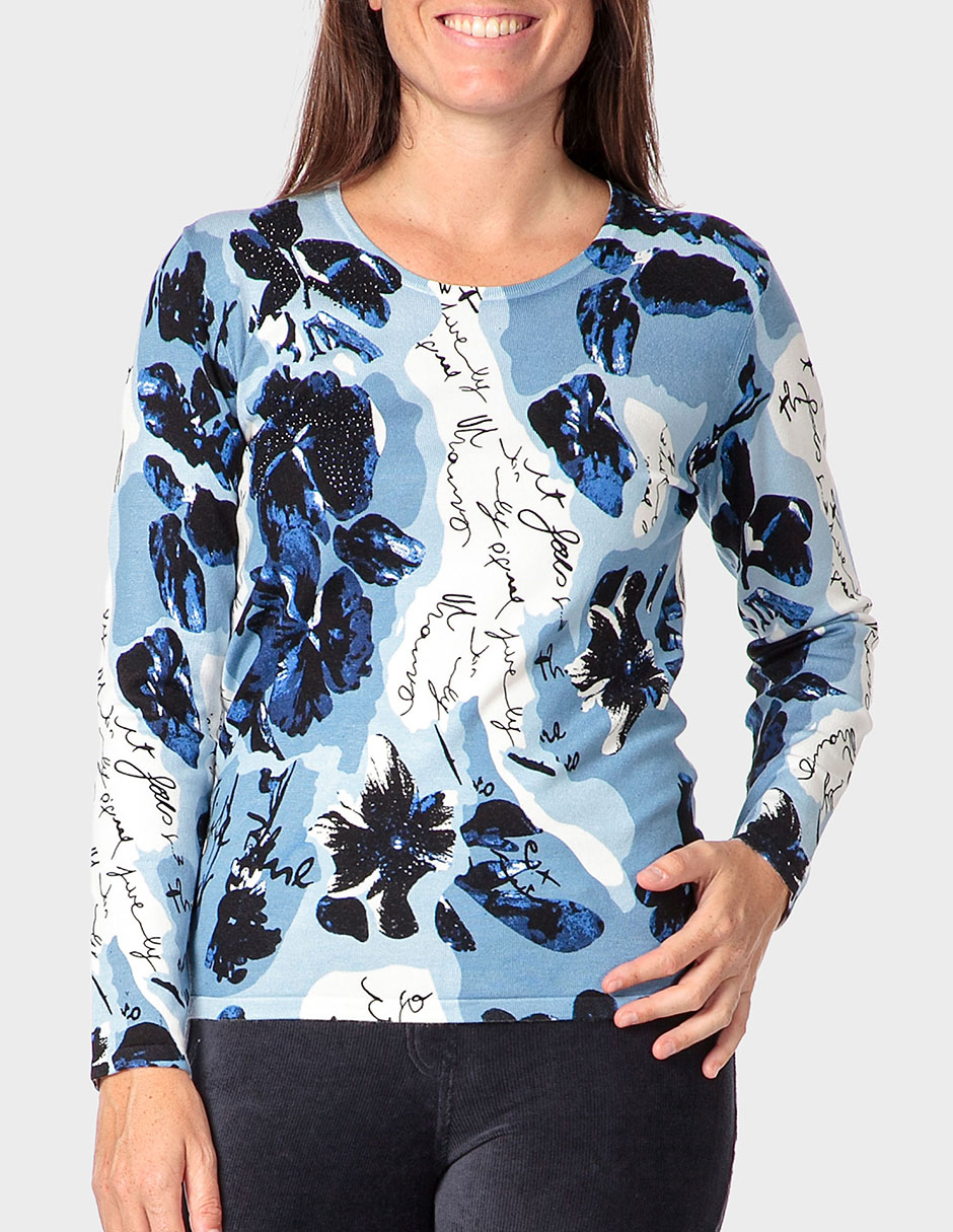 Suéter cuello redondo para mujer Suéter cuello redondo para mujer