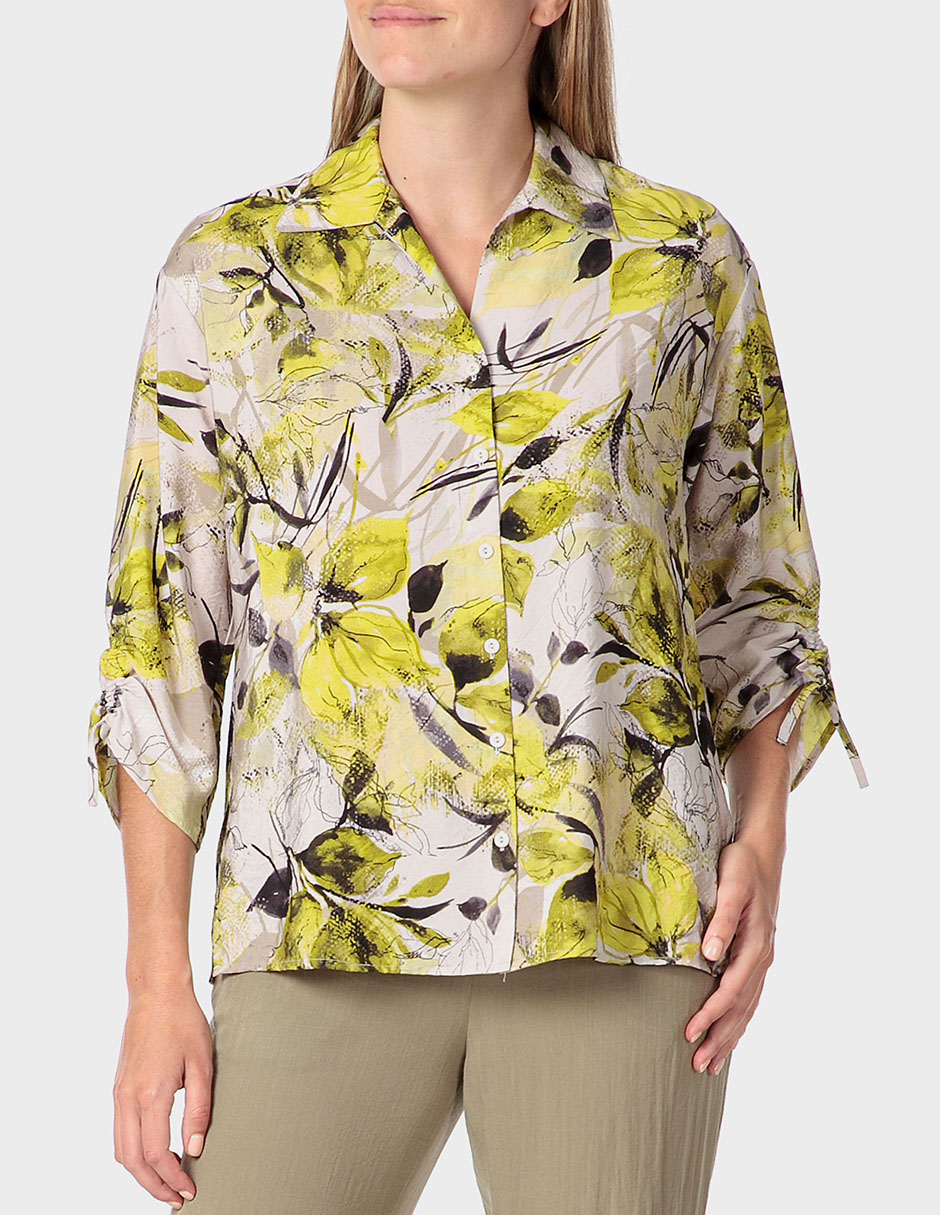 Blusa túnica manga 3/4 para mujer