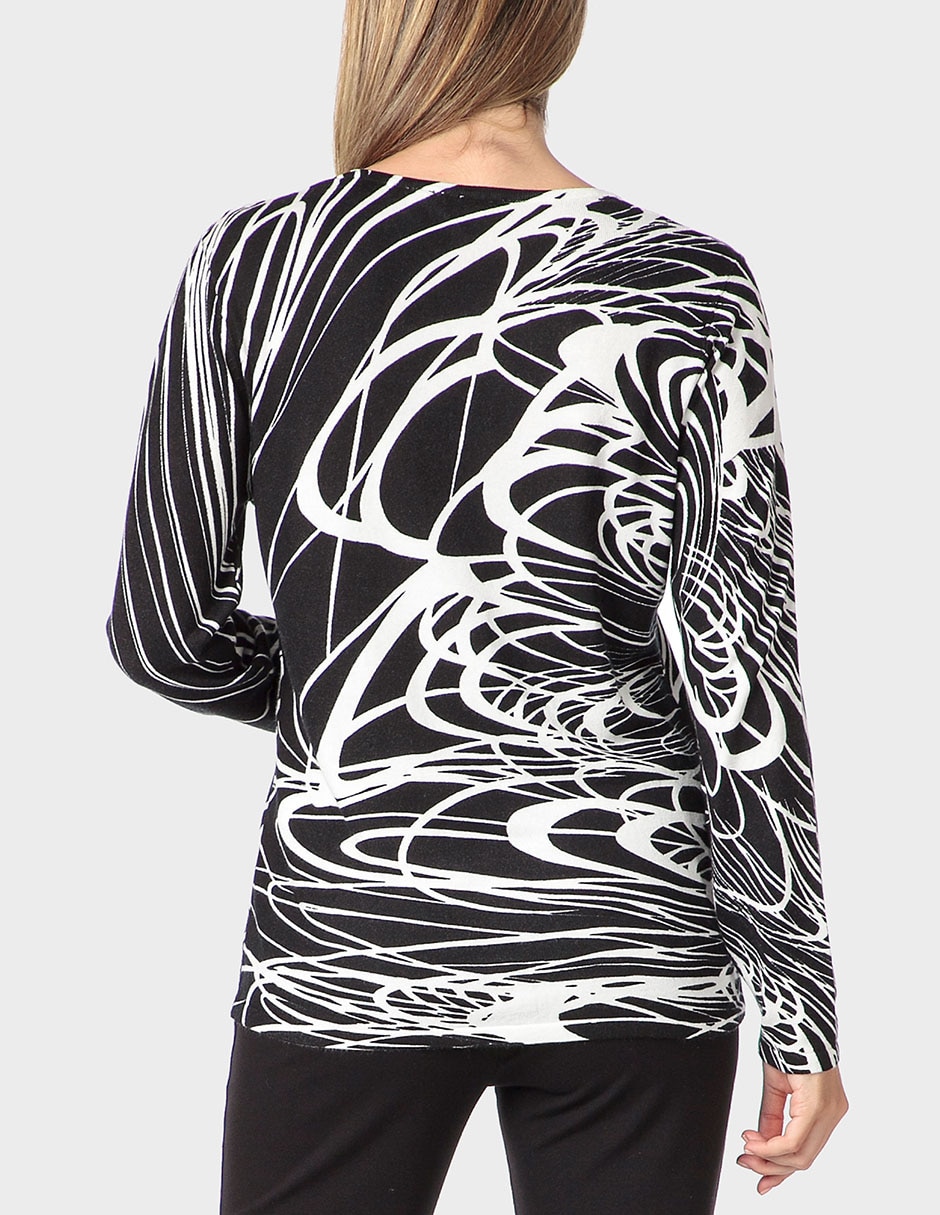 Suéter cuello redondo para mujer 2