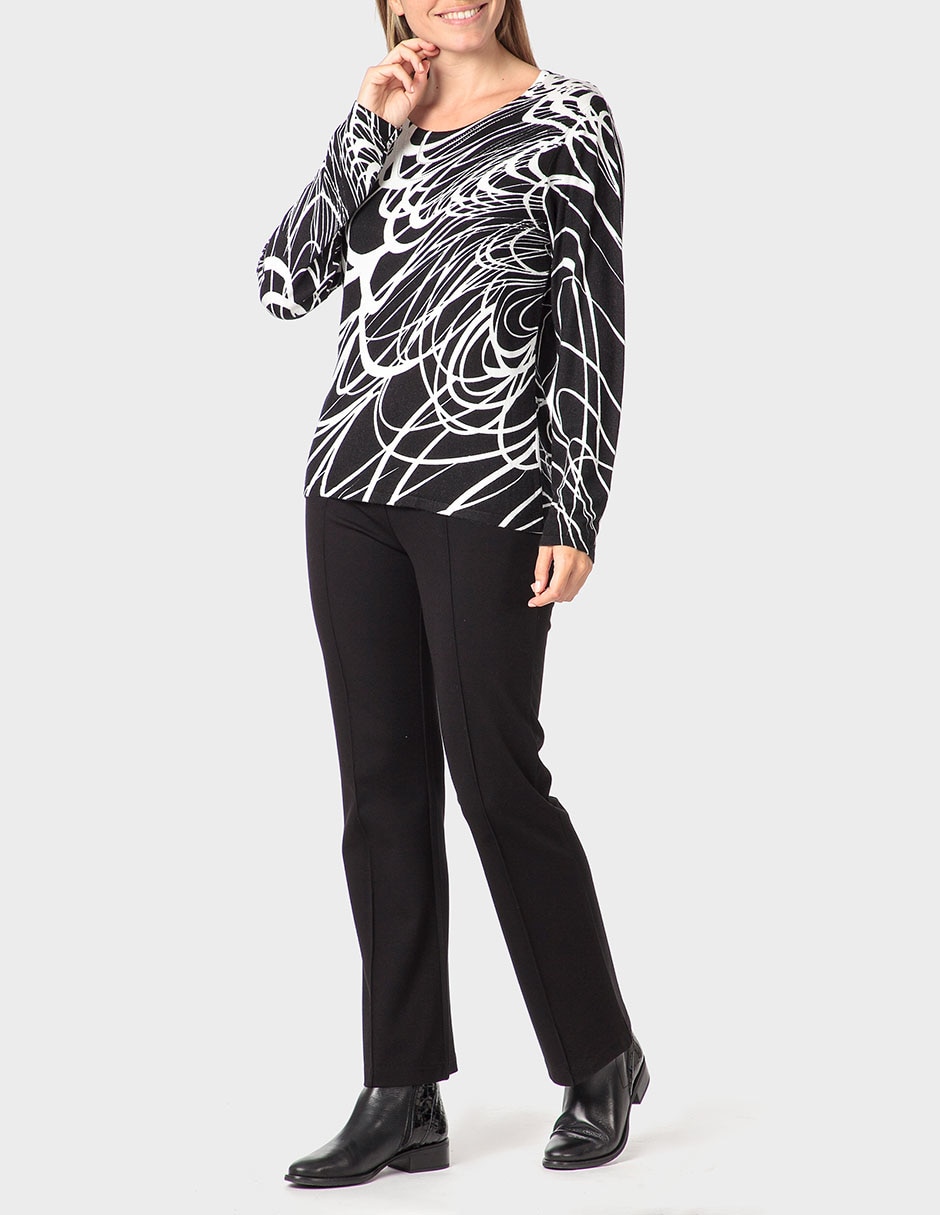 Suéter cuello redondo para mujer 3