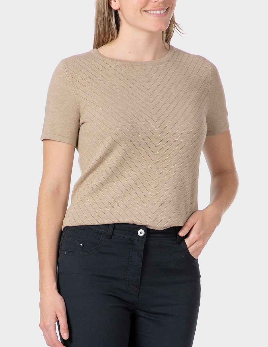 Suéter cuello redondo para mujer 1